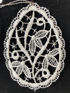 Easter Lace Ornament - three snowdrops flowers - German Specialty Imports llc