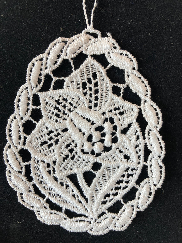 Easter Lace Ornament - daffodil - German Specialty Imports llc