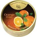 871697 Cavendish & Harvey Orange Fruit Drops Hard Candy Tin 5.3 oz - German Specialty Imports llc