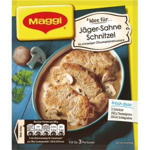Maggi Seasoning Mix  Jaeger Sahne Schnitzel Hunters Cream Schnitzel  06SZ25L BB 4/22 - German Specialty Imports llc
