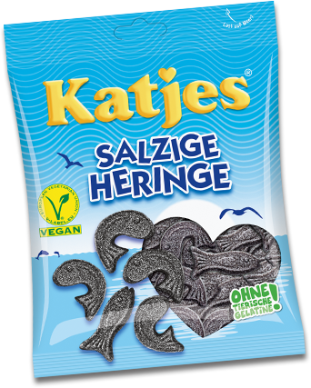 Katjes Salzige Heringe Salty Herring Licorice - German Specialty Imports llc