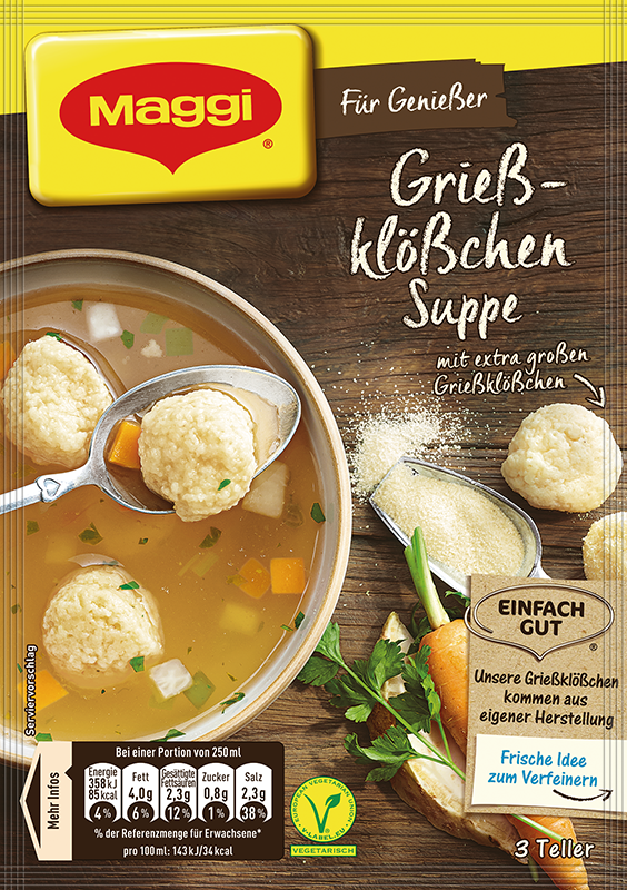 Maggi Griesskloeschen Suppe  Semolina Soup Mix - German Specialty Imports llc
