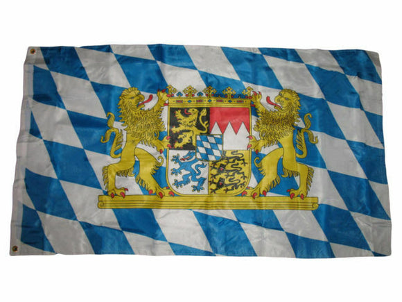 Bavarian Flag with Crest - German Specialty Imports llc