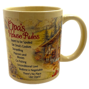 Opa's House Rules  Mug - German Specialty Imports llc
