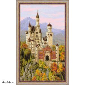 Castle Neuschwanstein Cross Stitch Kit counted - German Specialty Imports llc