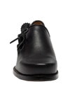 1290  Haferl Shoe Black Nappa Leather  with Leather Sole - German Specialty Imports llc