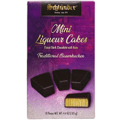 Schluender Mini Dark Chocolate  Liquore Cakes with Rum  02GE99 Baumkuchen 4.4 oz BB 02.22.22 - German Specialty Imports llc