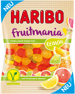 German Haribo Fruitmania Lemon Share size Gummy Candy 175 g - German Specialty Imports llc
