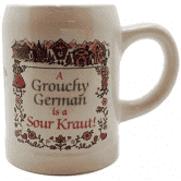 CM 25 A grouchy German is a Sauerkraut Words Mug - German Specialty Imports llc