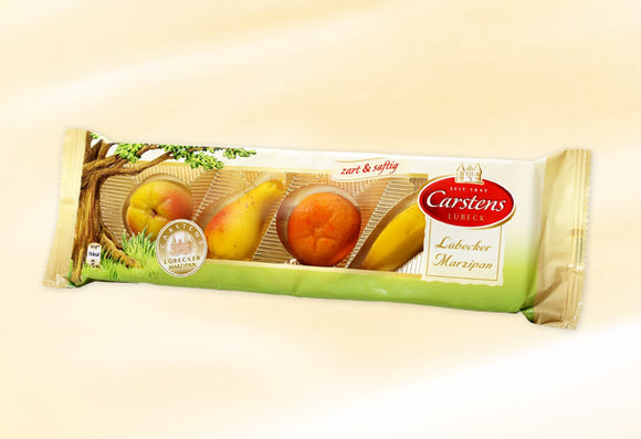 928848  Marzipan Sweat Fruits Carstens Luebecker Marzipan , since 1845 2.3 oz - German Specialty Imports llc