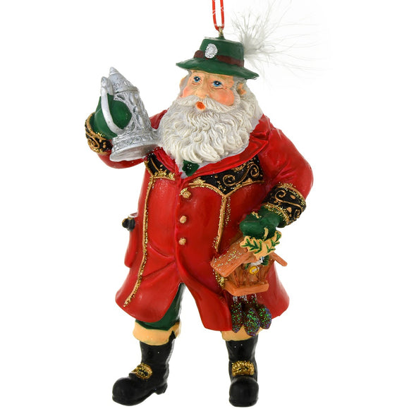 1105825 Santa Claus with Beer stein ornament - German Specialty Imports llc