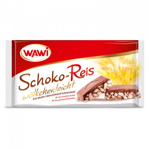 Wawi Schoko Reis Riegel Edelvollmilch 30x40g