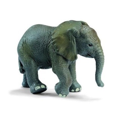 Hand Painted Schleich Elephant Calf 143227 Play Figurine - German Specialty Imports llc