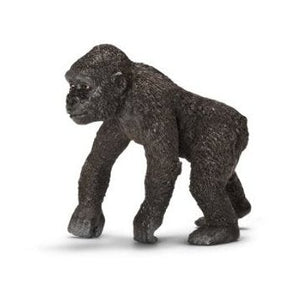 Hand Painted Schleich Gorilla Young 14663  Play Figurine - German Specialty Imports llc
