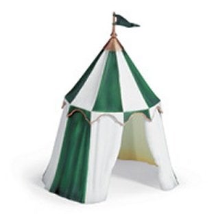 Hand Painted Schleich Tournament Tent, green 42018 Play Figurine - German Specialty Imports llc